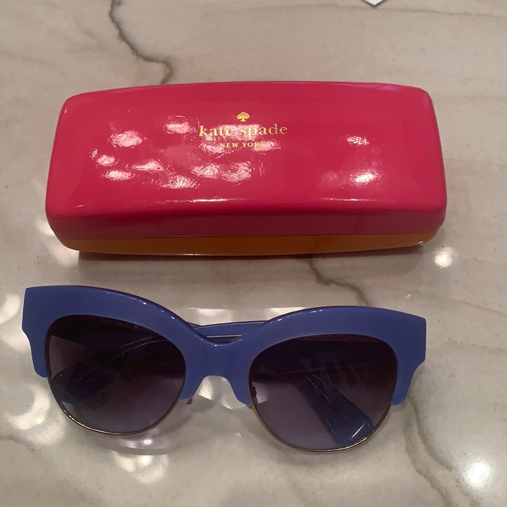 authentic Kate Spade blue sunglasses